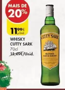 Pingo Doce Whisky escocês cutty sark promoção