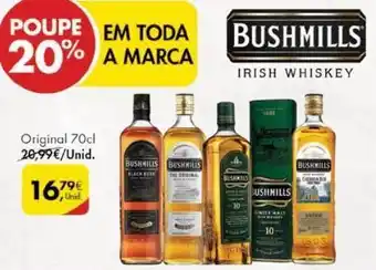 Pingo Doce Whisky escocês bushmills promoção