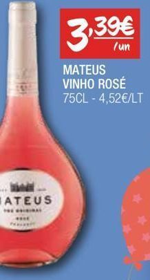 Vinho rosé mateus