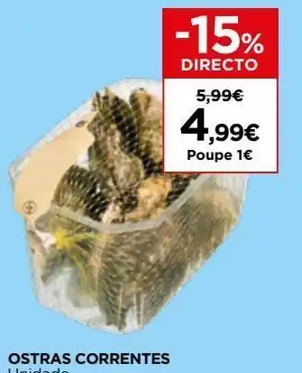 Ostras el corte inglés