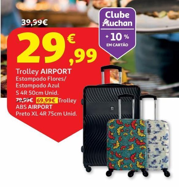Promoção Trolley abs airport em Auchan