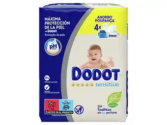 Toalhitas dodot sensitive 4x54 un