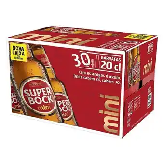 Auchan Cerveja super bock 30x0.20l promoção