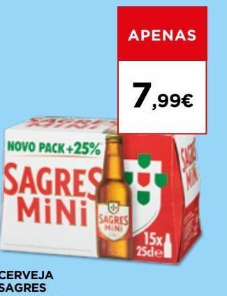 Cerveja sagres mini