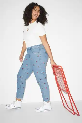 Clockhouse - slim jeans - high waist - patterned
