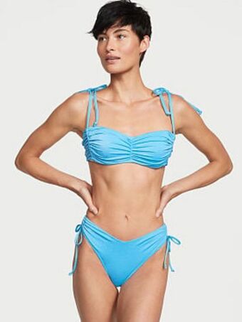 Victorias Secret Ruched shine bralette bikini top promoção