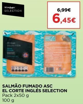 Salmão fumado el corte inglés