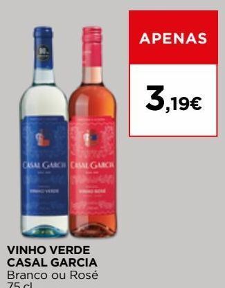 El Corte Inglés Vinho verde casal garcia promoção
