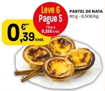 Intermarché PASTEL DE NATA 60g promoção