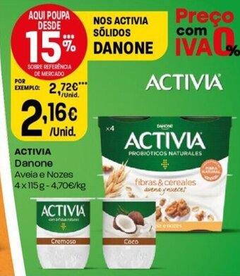 Intermarché ACTIVIA Danone 4x115g promoção