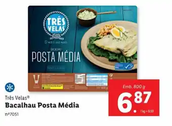 Lidl Três VelasⓇ Bacalhau Posta Média promoção