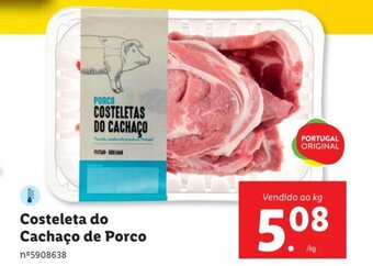 Lidl Costeleta do Cachaço de Porco promoção