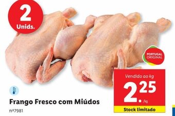 Lidl Frango Fresco com Miúdos promoção
