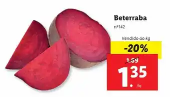 Lidl Beterraba promoção