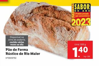 Lidl Pão de Forma Rústico de Rio Maior promoção