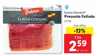 Lidl Dulano Selection® Presunto Fatiado promoção