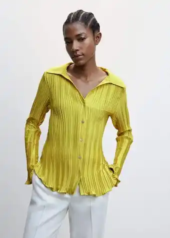 Camisa enrugada estampada