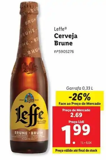 Lidl Cerveja leffe promoção