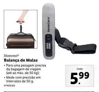 Lidl Balança para malas silvercrest promoção