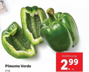 Lidl Pimentão verde promoção