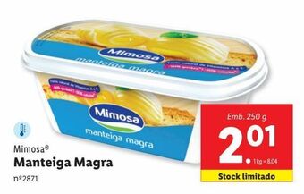 Lidl Manteiga mimosa promoção