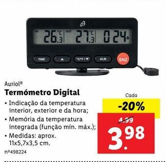 Lidl Termómetro promoção
