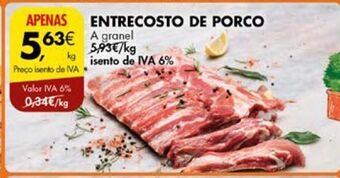 Pingo Doce Entrecosto promoção
