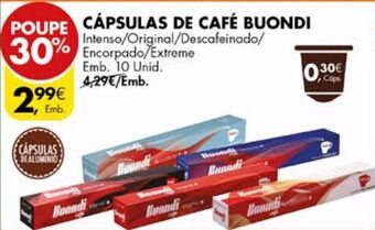 Pingo Doce Cápsulas de café buondi promoção