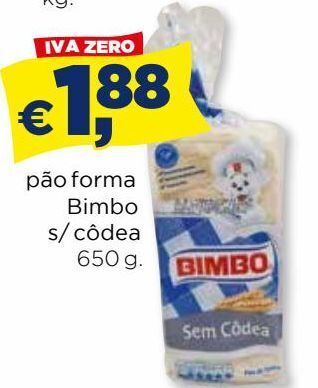 Bolama Pão de forma bimbo promoção