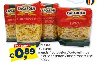 Bolama Macarrão caçarola promoção