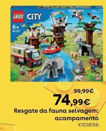Toys R Us Lego city - resgate da fauna selvagem: acampamento - 60307 promoção