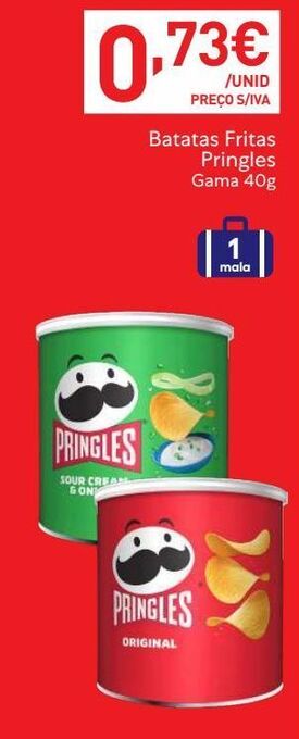 Recheio Batata chips pringles promoção