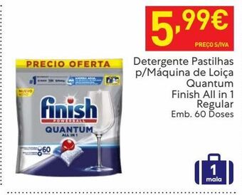 Recheio Detergente finish promoção