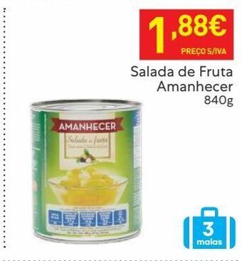 Recheio Fruta enlatada amanhecer promoção