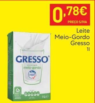 Recheio Leite gresso promoção