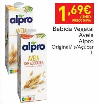Recheio Bebidas naturais alpro promoção
