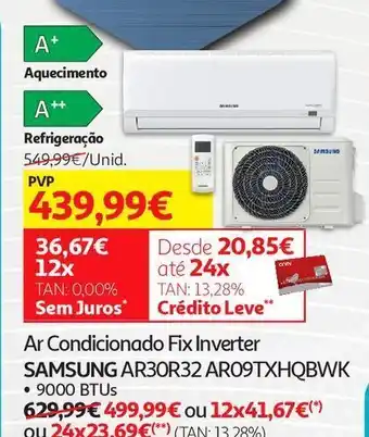 Auchan Ar condicionado inverter samsung promoção