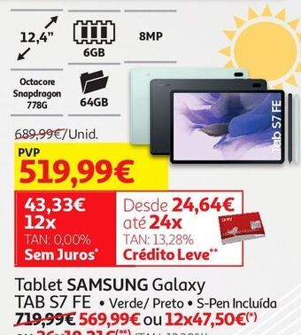Auchan Tablet samsung promoção