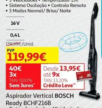 Auchan Aspirador vertical bosch promoção