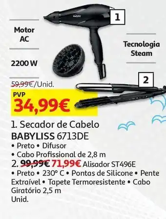 Auchan Secador babyliss promoção