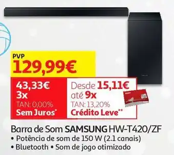 Auchan Barra de som samsung promoção