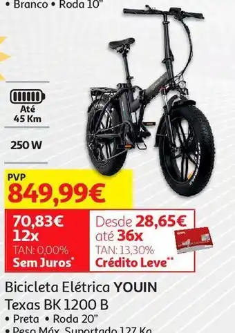 Auchan Bicicleta elétrica promoção