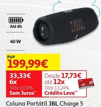 Auchan Coluna portátil jbl promoção