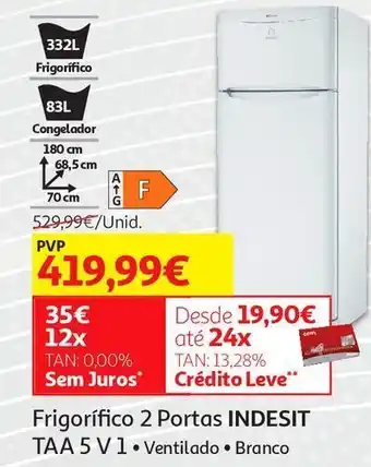 Auchan Frigorífico indesit promoção