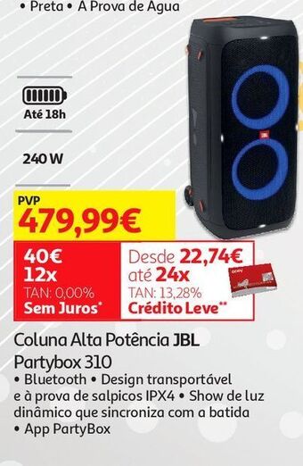 Auchan Coluna portátil jbl promoção