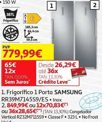 Auchan Frigorífico samsung promoção