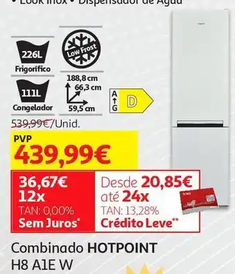 Auchan Frigorífico combinada hotpoint promoção