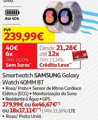 Auchan Smartwatch samsung promoção