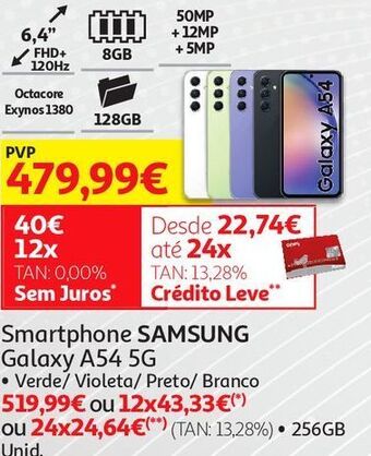 Auchan Smartphones samsung promoção