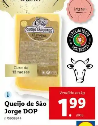 Lidl Queijo de São Jorge DOP promoção